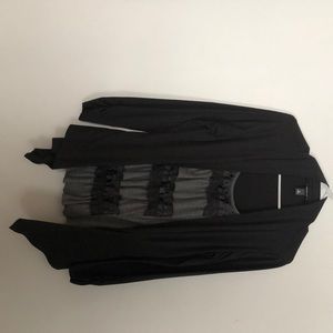 Black cardigan/Shirt